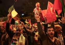 ‘집단학살 중단하라!’ 이스라엘 규탄 팔레스타인 지지 시위 세계 곳곳에서 분출
