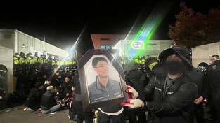 “유족 앞에 무릎 꿇릴 때까지 싸울 것이다” - 진주 CU현장으로 모인 화물노동자의 거대한 분노