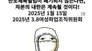 [성명] 윤석열을 체포해도, 노동자 희생을 당연시하는 반도체특별법이 폐기되지 않는다면, 자본의 내란은 계속될 것이다!