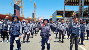 당당히 용기를 낸 대우조선 하청노동자! 열사의 이름을 팔아 그 앞을 가로막은 대우조선지회!