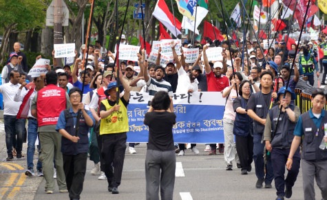 7월 5일 전국이주노동자 공동행동대회: 이주노동자들이 노동조합 가입을 선언하다